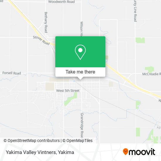 Mapa de Yakima Valley Vintners