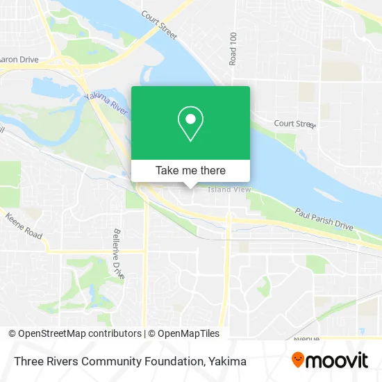 Three Rivers Community Foundation map