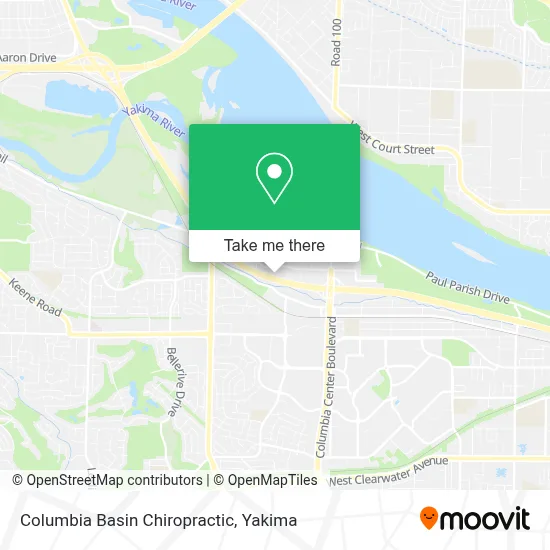 Columbia Basin Chiropractic map