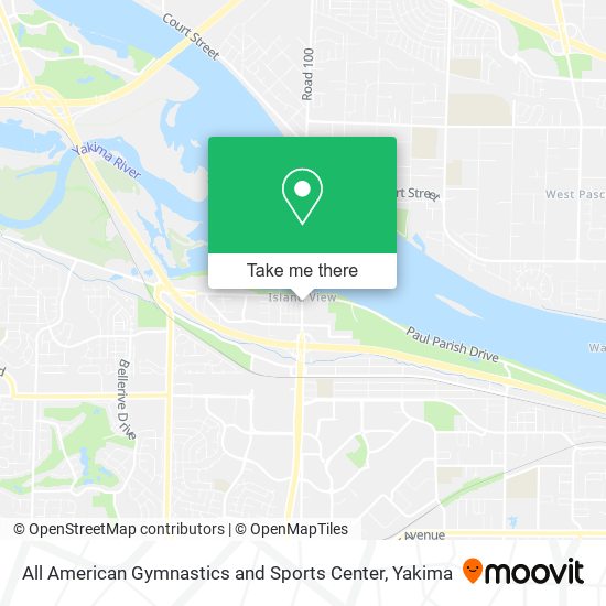 All American Gymnastics and Sports Center map