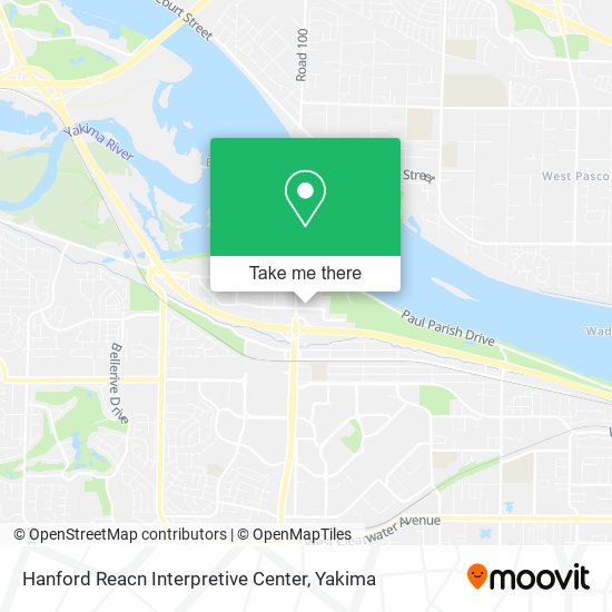 Hanford Reacn Interpretive Center map