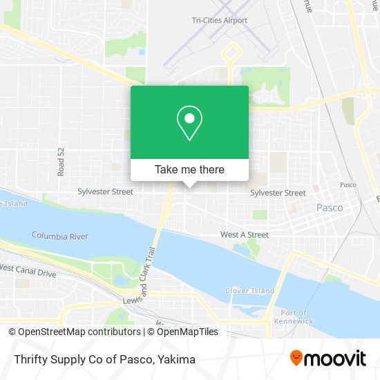 Mapa de Thrifty Supply Co of Pasco