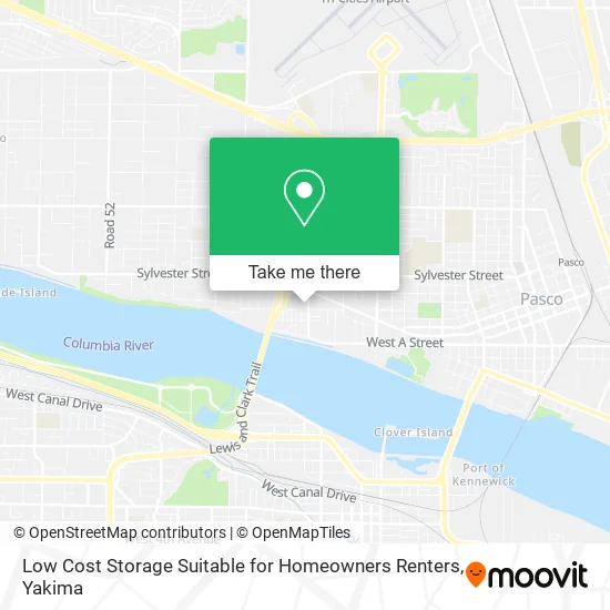 Low Cost Storage Suitable for Homeowners Renters map