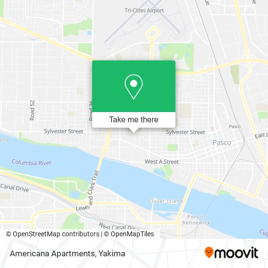 Americana Apartments map