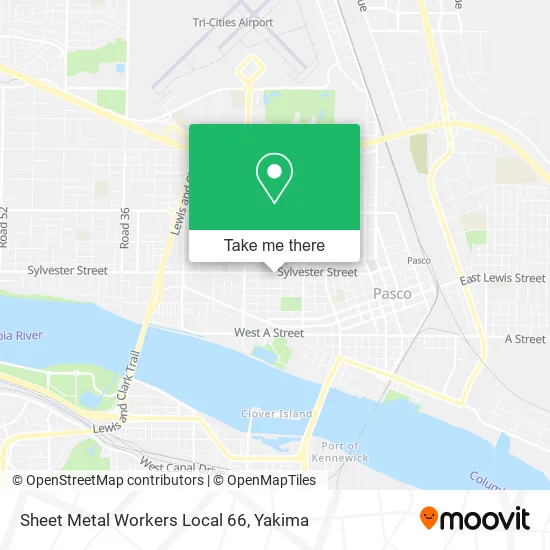 Sheet Metal Workers Local 66 map