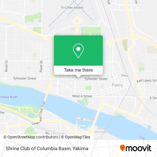 Mapa de Shrine Club of Columbia Basin
