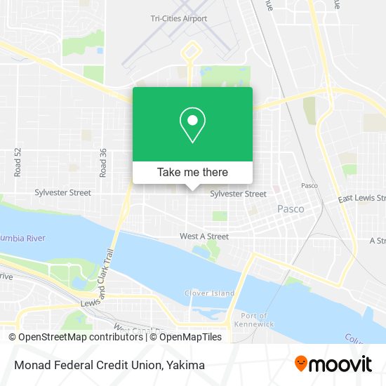 Mapa de Monad Federal Credit Union