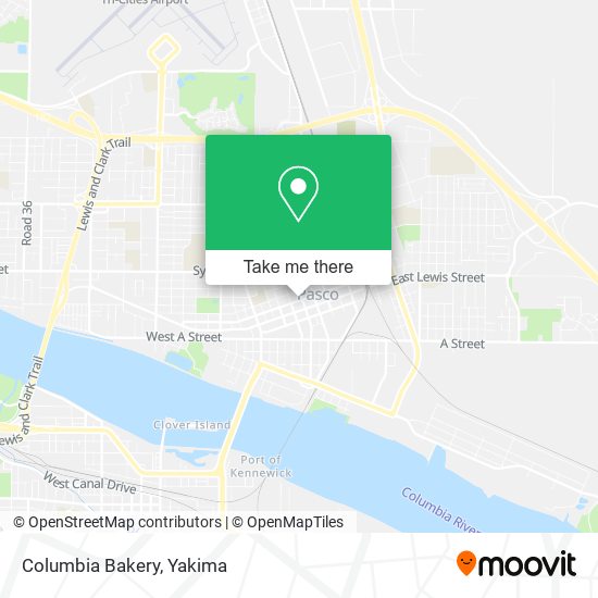 Mapa de Columbia Bakery