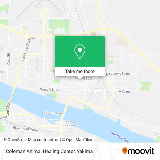 Mapa de Coleman Animal Healing Center