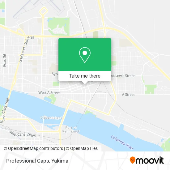 Professional Caps map