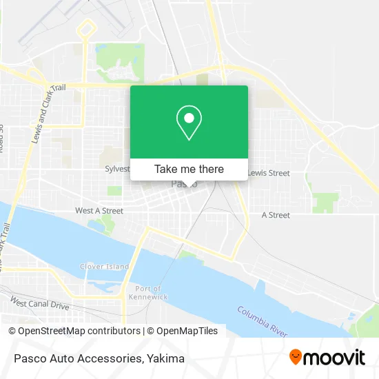 Pasco Auto Accessories map