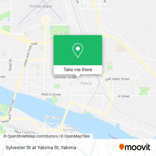 Sylvester St at Yakima St map