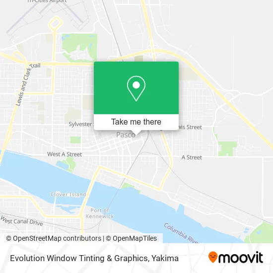 Evolution Window Tinting & Graphics map