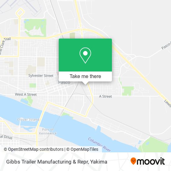 Gibbs Trailer Manufacturing & Repr map