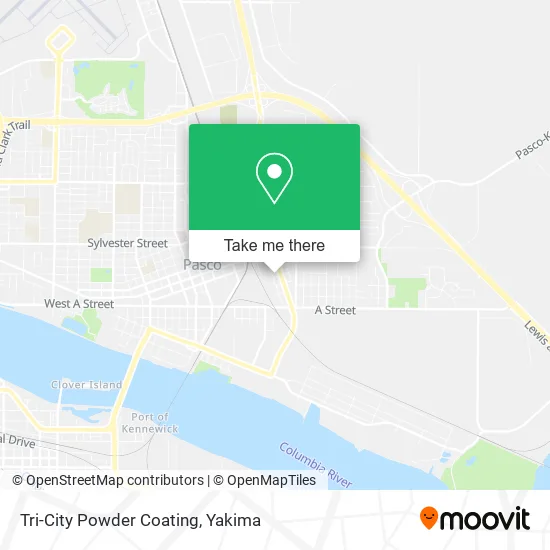 Tri-City Powder Coating map