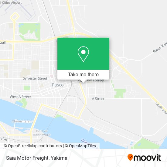 Mapa de Saia Motor Freight