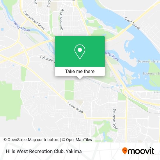 Mapa de Hills West Recreation Club