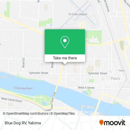 Mapa de Blue Dog RV