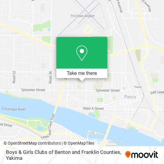 Mapa de Boys & Girls Clubs of Benton and Franklin Counties