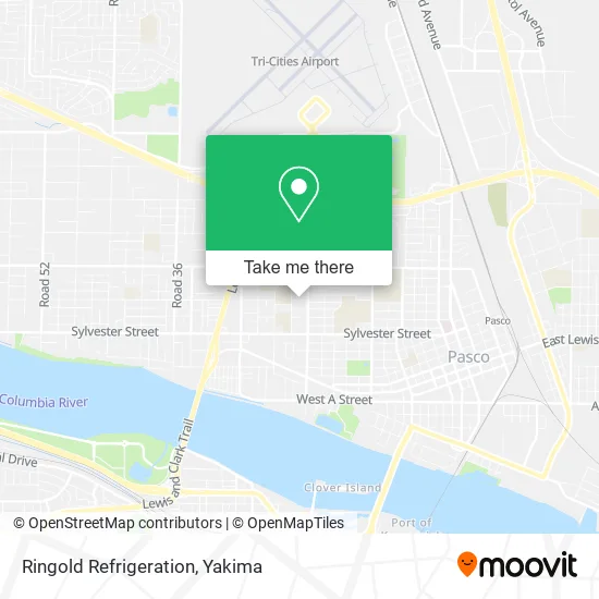 Ringold Refrigeration map