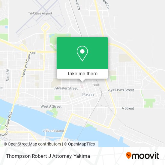 Thompson Robert J Attorney map