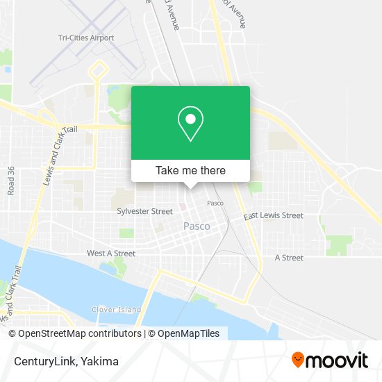 Mapa de CenturyLink