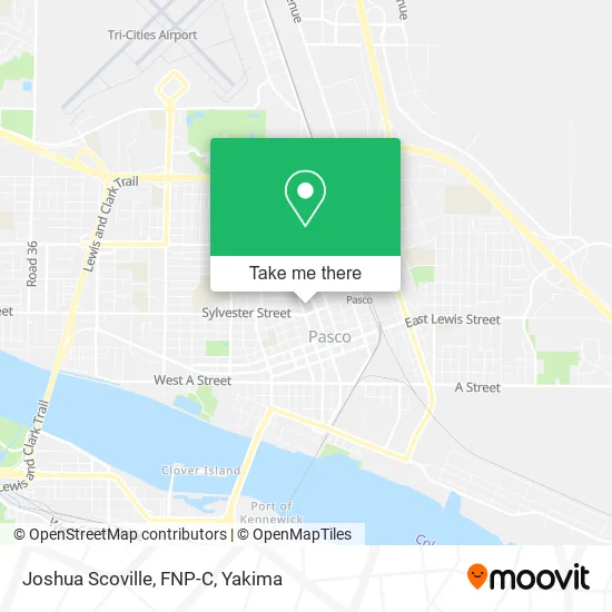 Joshua Scoville, FNP-C map