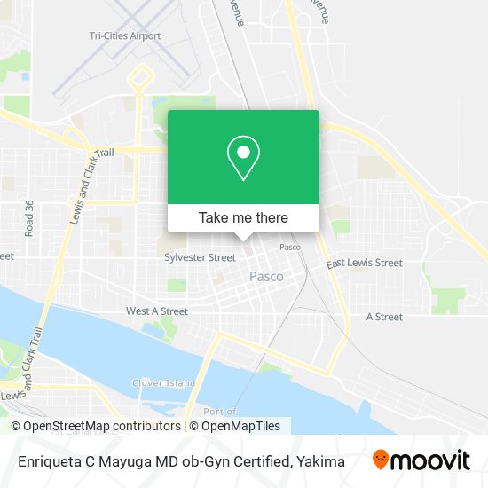 Enriqueta C Mayuga MD ob-Gyn Certified map