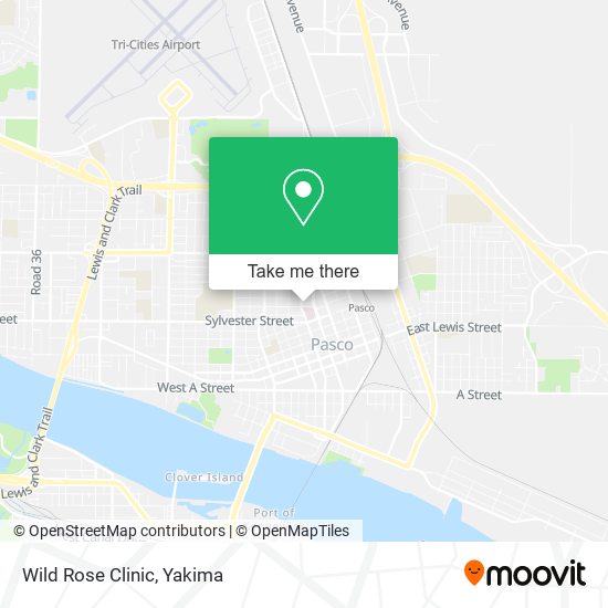 Mapa de Wild Rose Clinic