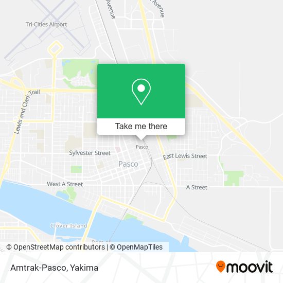 Mapa de Amtrak-Pasco