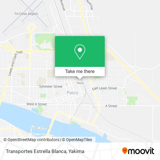 Transportes Estrella Blanca map