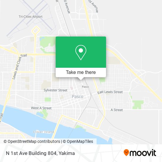 N 1st Ave Building 804 map
