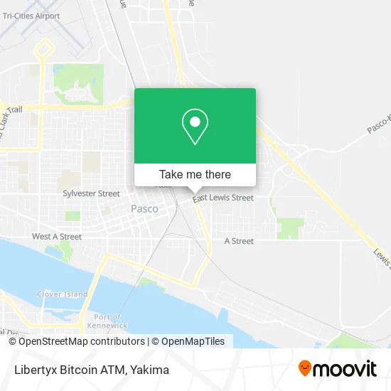 Mapa de Libertyx Bitcoin ATM