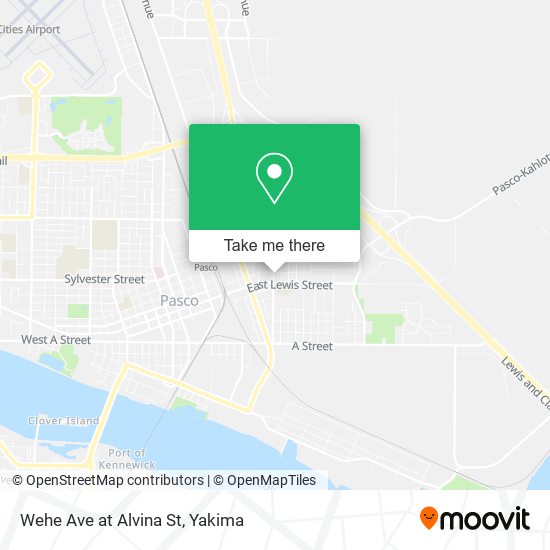 Wehe Ave at Alvina St map