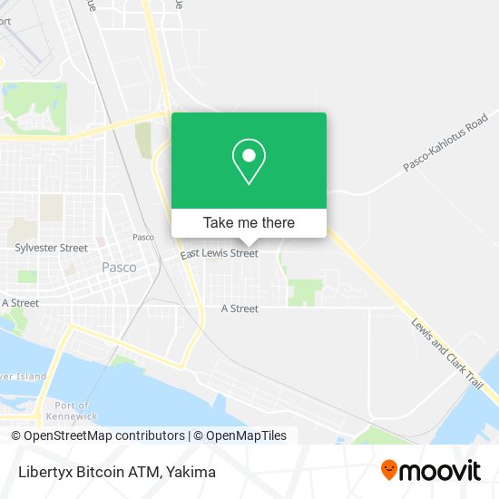 Mapa de Libertyx Bitcoin ATM