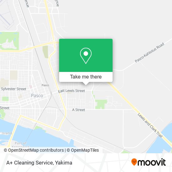 A+ Cleaning Service map