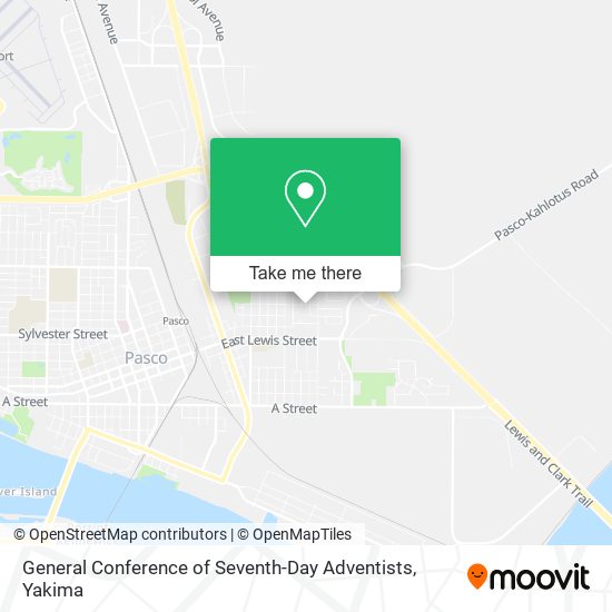 General Conference of Seventh-Day Adventists map