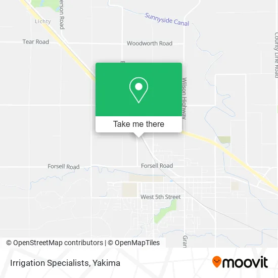 Irrigation Specialists map