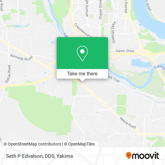 Seth P Edvalson, DDS map