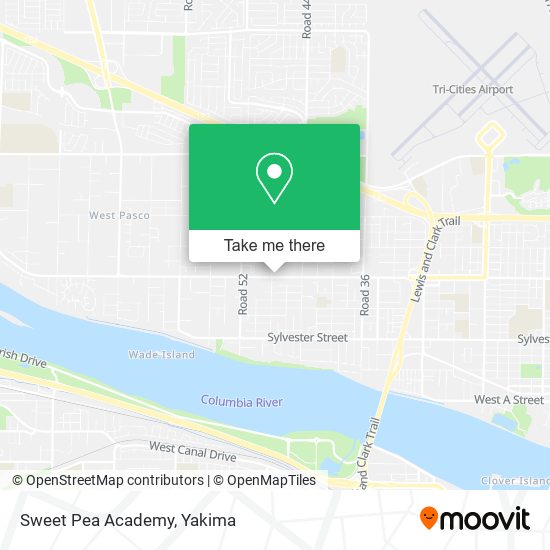 Sweet Pea Academy map