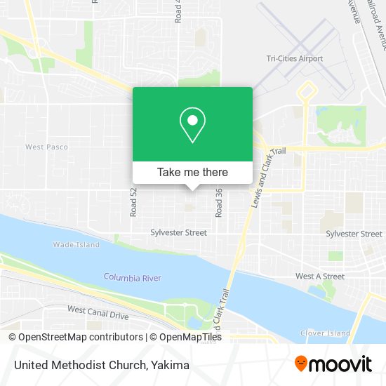 United Methodist Church map