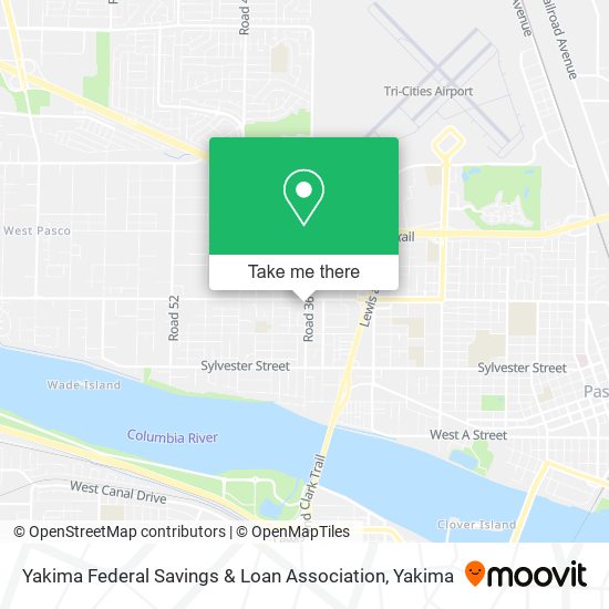 Mapa de Yakima Federal Savings & Loan Association