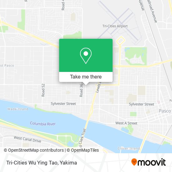 Tri-Cities Wu Ying Tao map