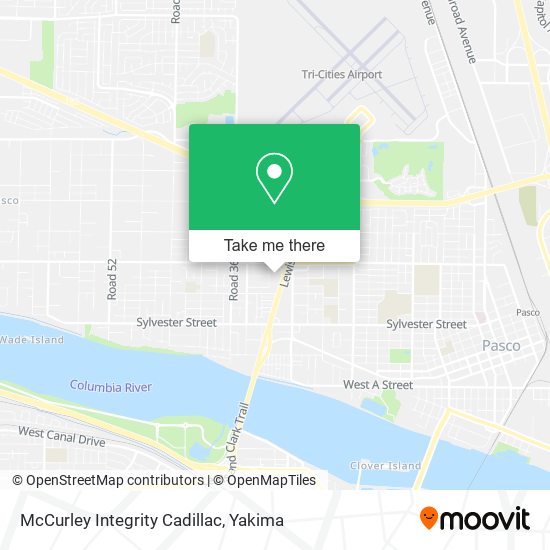 McCurley Integrity Cadillac map
