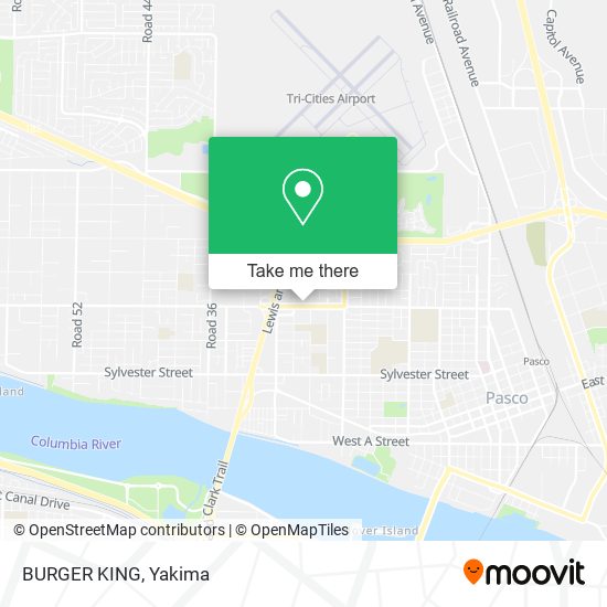 Mapa de BURGER KING
