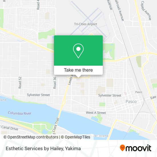 Esthetic Services by Hailey map