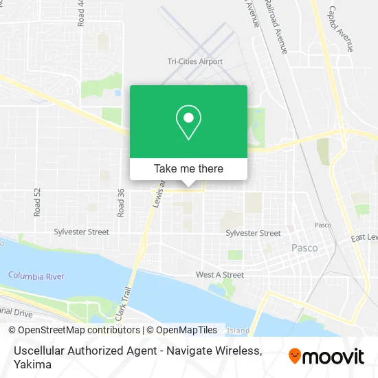 Uscellular Authorized Agent - Navigate Wireless map
