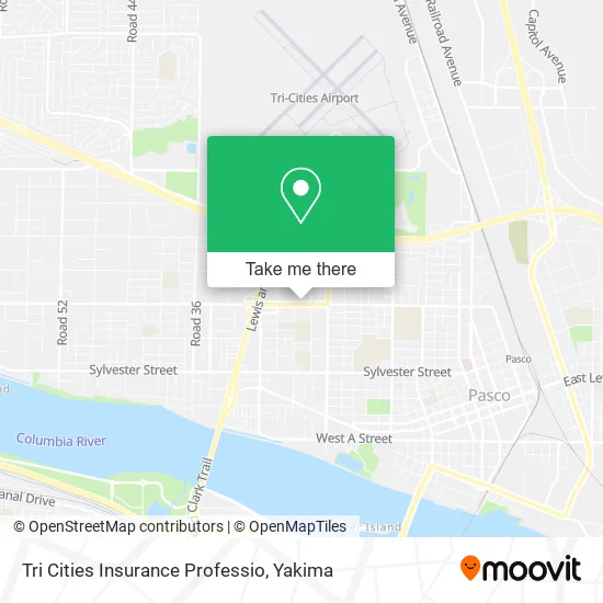 Tri Cities Insurance Professio map