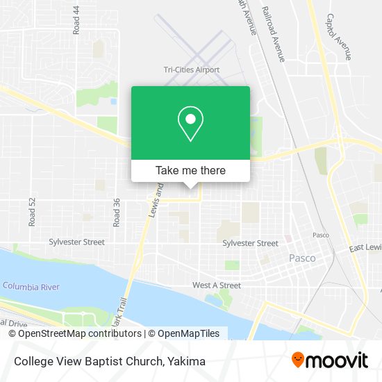 Mapa de College View Baptist Church