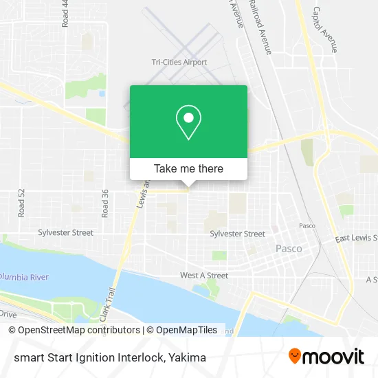 smart Start Ignition Interlock map